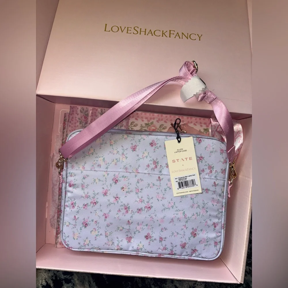LoveShackFancy State Kane Backpack & Laptop case / carrier set - Picture 9 of 12